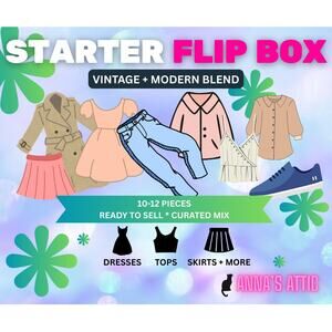 Vintage + Modern Blend Reseller Box 10-12 pcs Women’s Clothing Tops Dresses